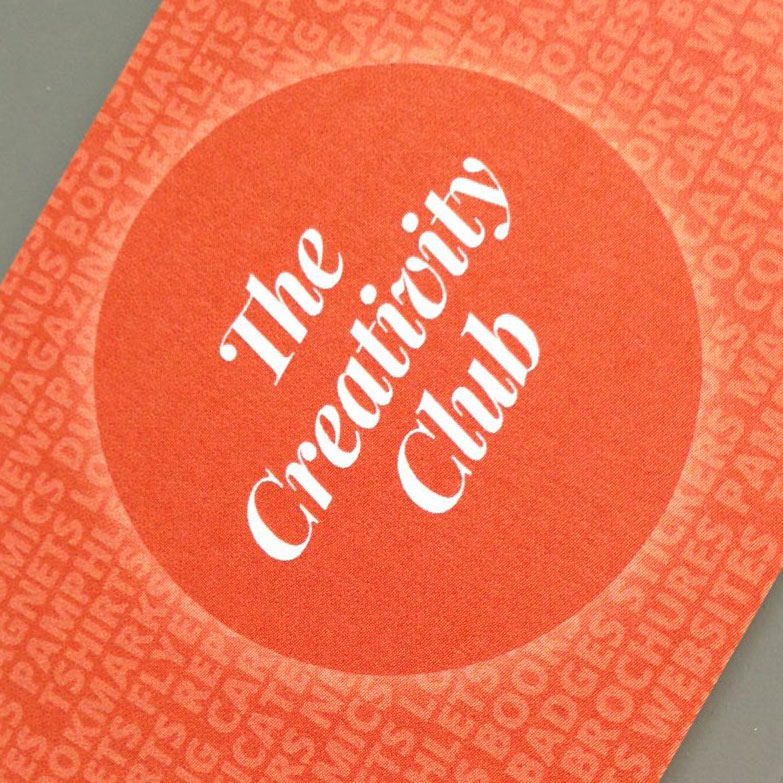 The Creativity Club loves print design